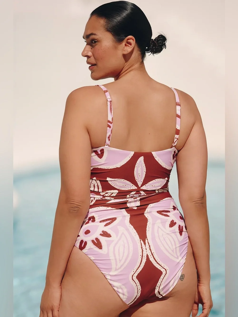 Anthropologie Celandine Jackson Side-Ruched One-Piece Swimsuit